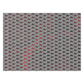 Nappe Image rouge sous plaques grises, formes rectangula (Devant (Horizontal))