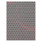 Nappe Image rouge sous plaques grises, formes rectangula (Devant)