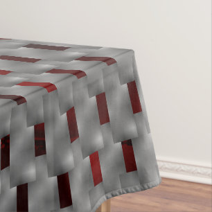 Nappe Image rouge sous plaques grises, formes rectangula