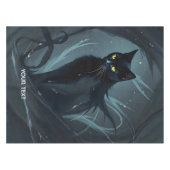 Nappe Imaginaire Cute Chat Nuit Noire (Devant (Horizontal))