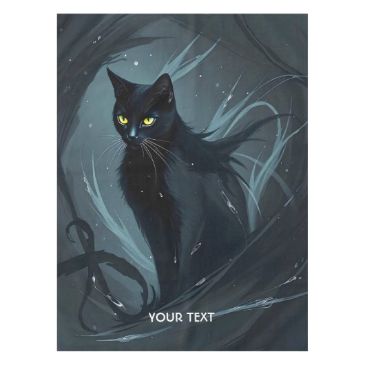 Nappe Imaginaire Cute Chat Nuit Noire (Devant)
