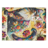 Nappe Imaginaire Cute Chat Vitrail (Devant (Horizontal))