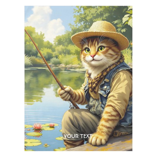 Nappe Imaginaire Cute Lake Chat Fishing (Devant)