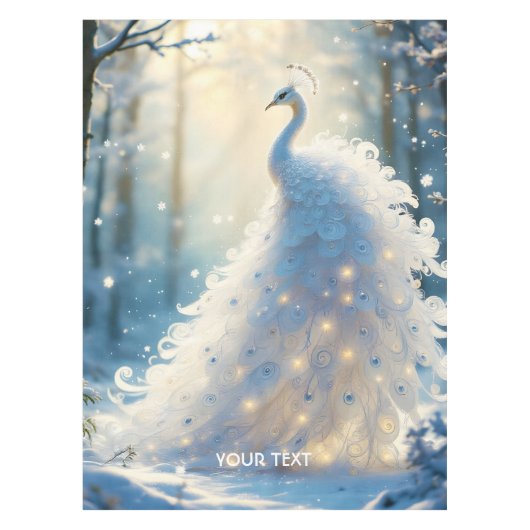 Nappe Imaginaire Cute Neige Blanc Peacock (Devant)