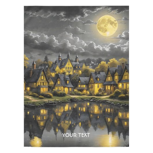 Nappe Imaginaire Cute Night Lake Moon (Devant)
