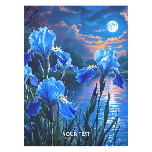 Nappe Imaginaire Cute River Blue Irises (Devant)