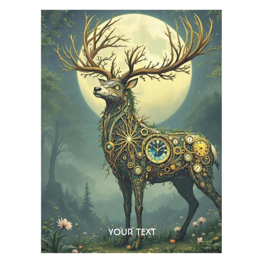 Nappe Imaginaire Cute Steampunk Deer Forest (Devant)