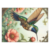 Nappe Imaginaire Cute Steampunk Fleurs d'oiseaux (Devant (Horizontal))