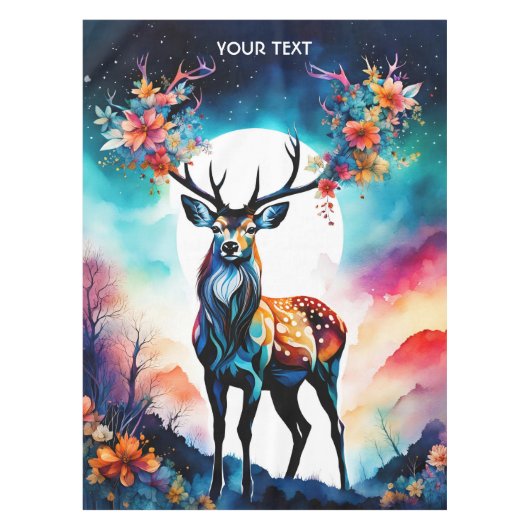 Nappe Imaginaire Cute Vivid Deer Cubist Style (Devant)