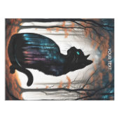 Nappe Imaginaire Cute Vivid Forêt de Chat Noir (Devant (Horizontal))