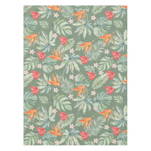 Nappe Imaginaire de feuillage à fleurs de Tropiques fonc