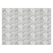 Nappe Imaginaire floral gris et blanc (Devant (Horizontal))