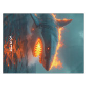 Nappe Imaginaire mignon feu requin mer (Devant (Horizontal))