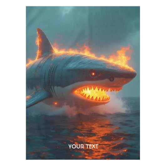 Nappe Imaginaire mignon feu requin mer (Devant)
