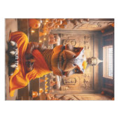 Nappe Imaginaire moine mignonne T-Rex méditant (Devant (Horizontal))