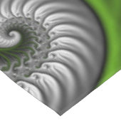 Nappe Imaginaire Monde Vert Et Gris Art Fractal Abstrait (Angle)