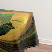 Nappe Imaginaire Plante Abstrait rouille verte Brown fra (In Situ)