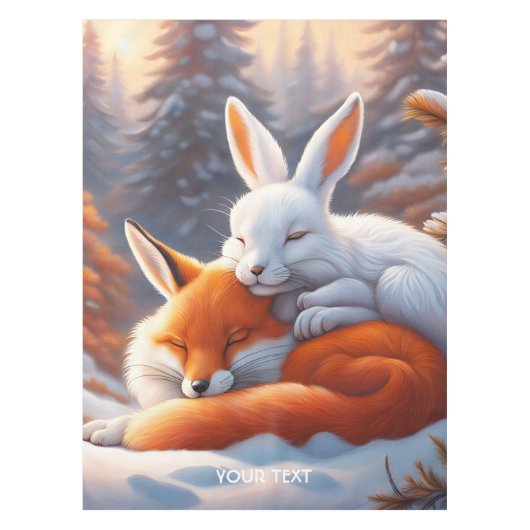 Nappe Imaginaire Vivid Sleeping Fox lièvre (Devant)