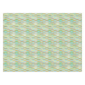 Nappe Impression à ruban du milieu du siècle - blues et  (Devant (Horizontal))