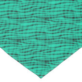 Nappe Impression abstraite de tigre turquoise vert (Angle)