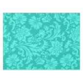 Nappe Impression damasée turquoise (Devant (Horizontal))