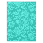 Nappe Impression damasée turquoise (Devant)