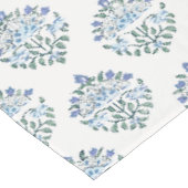 Nappe Impression de bloc de médaille florale verte bleue (Angle)