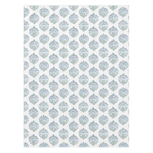 Nappe Impression de bloc de médaille florale verte bleue