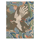 Nappe Impression de broderie en soie blanche antique chi (Devant)