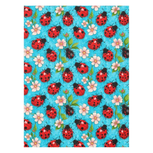 Nappe Impression de coccinelle de jardin pour décoration (Devant)