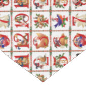 Nappe Impression de courtepoint des 12 Jours de Noël (Angle)