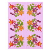 Nappe impression de fleurs de columbine (Devant)