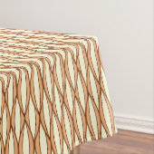 Nappe Impression de ruban du milieu du siècle - tan et c (In Situ)