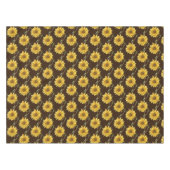 Nappe Impression de tournesol de la saison automnale sur (Devant (Horizontal))