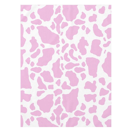 Nappe Impression de vache rose (Devant)