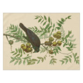 Nappe Impression d'oiseau Grackle violet d'Audubon Botan (Devant (Horizontal))