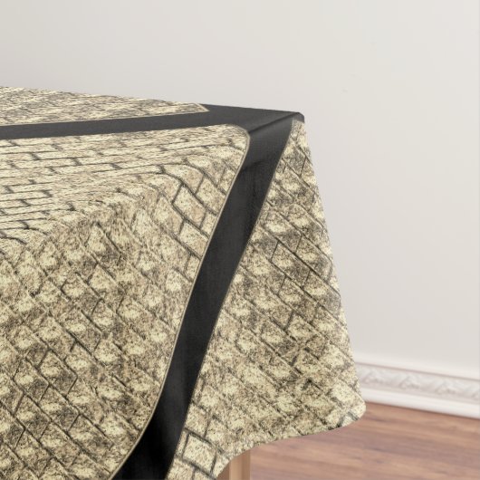 Nappe Impression d'un design rustique de brique beige (In Situ)