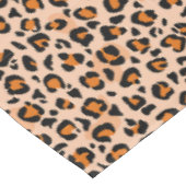 Nappe Impression léopard orange et marron (Angle)