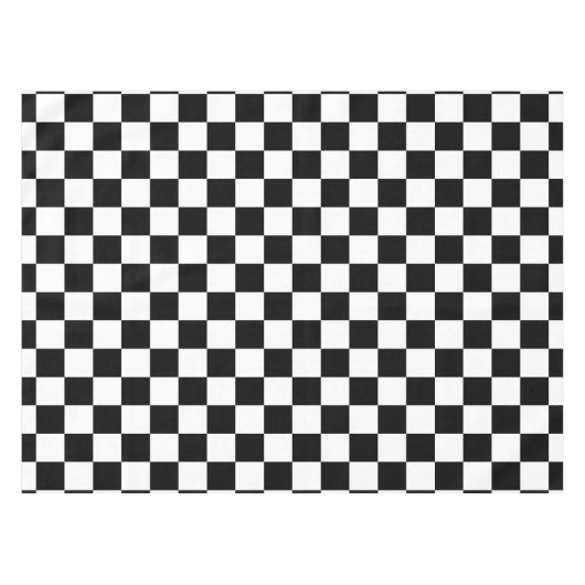 Nappe Impression numérique des échecs noirs et blancs (Devant (Horizontal))