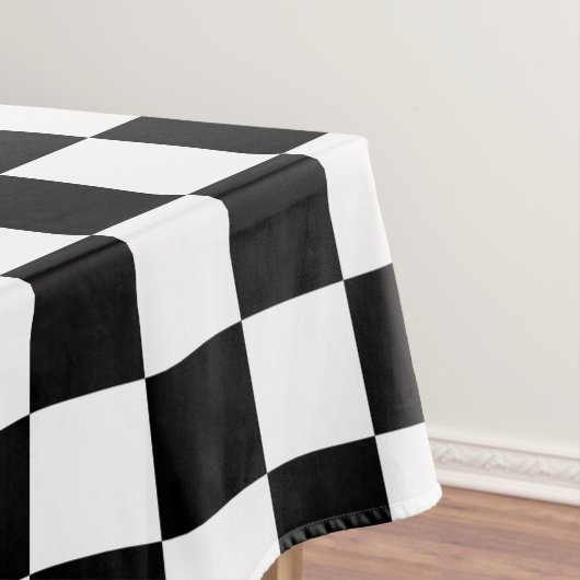 Nappe Impression numérique des échecs noirs et blancs (In Situ)
