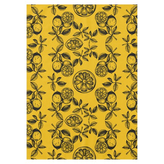 Nappe Impression vintage d'agrumes (Devant)