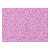 Nappe Impression Vintage des années 80 en rose (Devant (Horizontal))