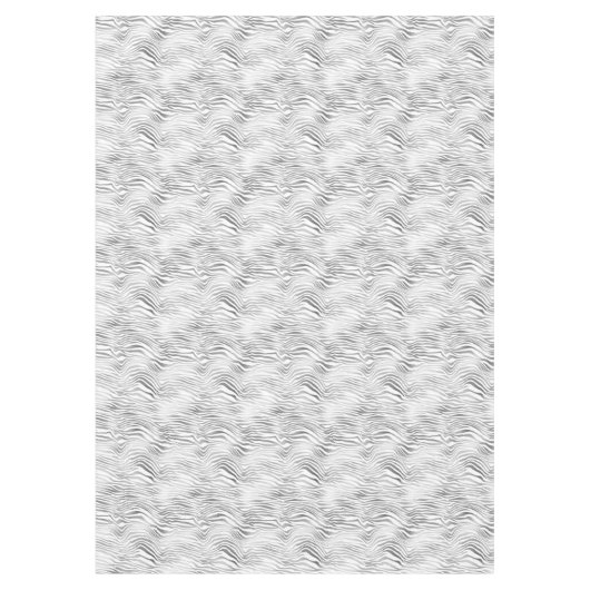 Nappe Impression Zèbre blanc argenté (Devant)