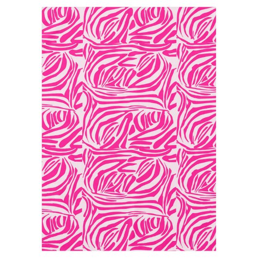 Nappe Impression zèbre rose (Devant)