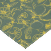 Nappe Imprimé Citron Jaune sur Vert Foncé (Angle)