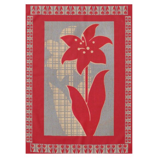 Nappe imprimé fleur et ombre (Devant)