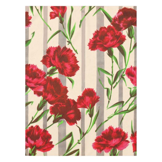Nappe imprimé fleurs rouges (Devant)