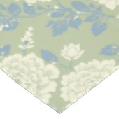 Nappe Imprimé floral bloc bleu vert (Angle)