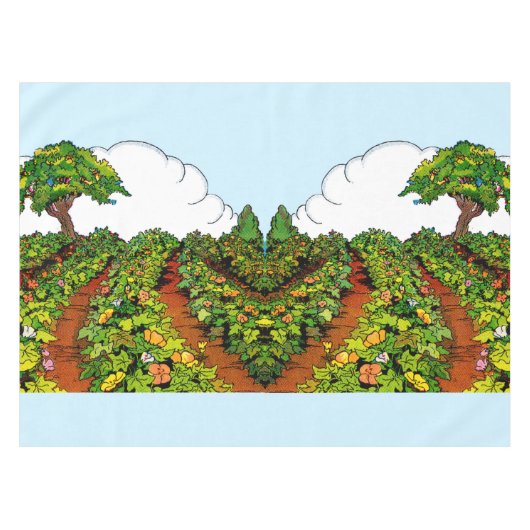 Nappe Imprimerie de jardin des années 1920 (Devant (Horizontal))