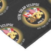 Nappe Indicateurs d'ECLIPSE SOLAIRE 2024 personnalisés (Angle)